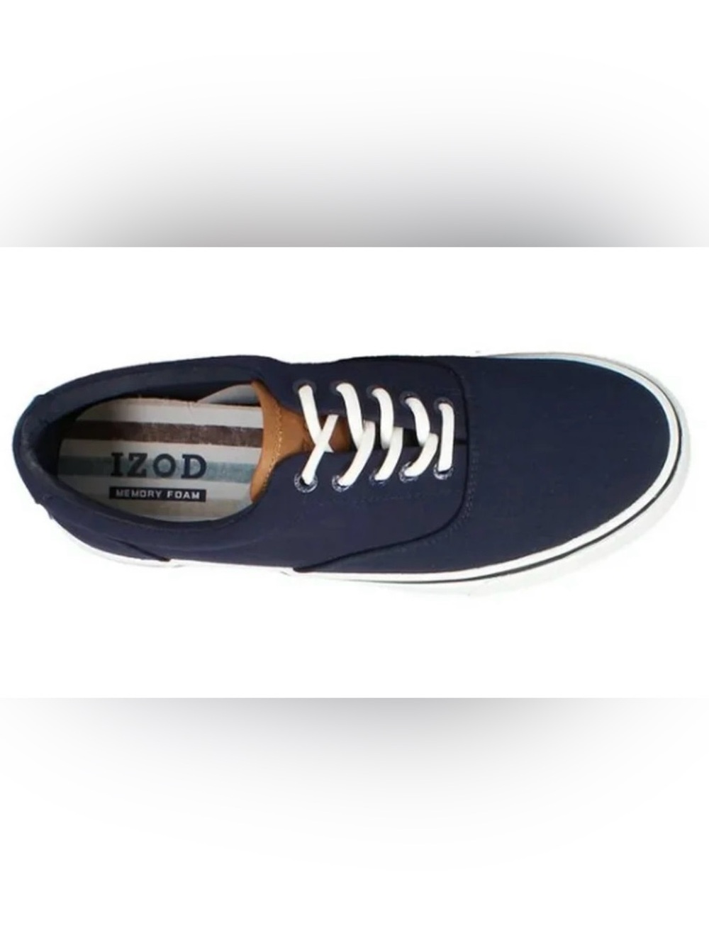 Izod Men’s Navy Blue Lace-Up Casual Canvas Shoes. Size 10. New with tags - Picture 6 of 10